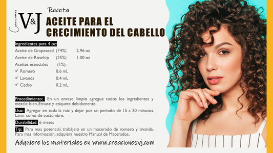 RECETA DE ACEITE PARA CRECIMIENTO DEL CABELLO