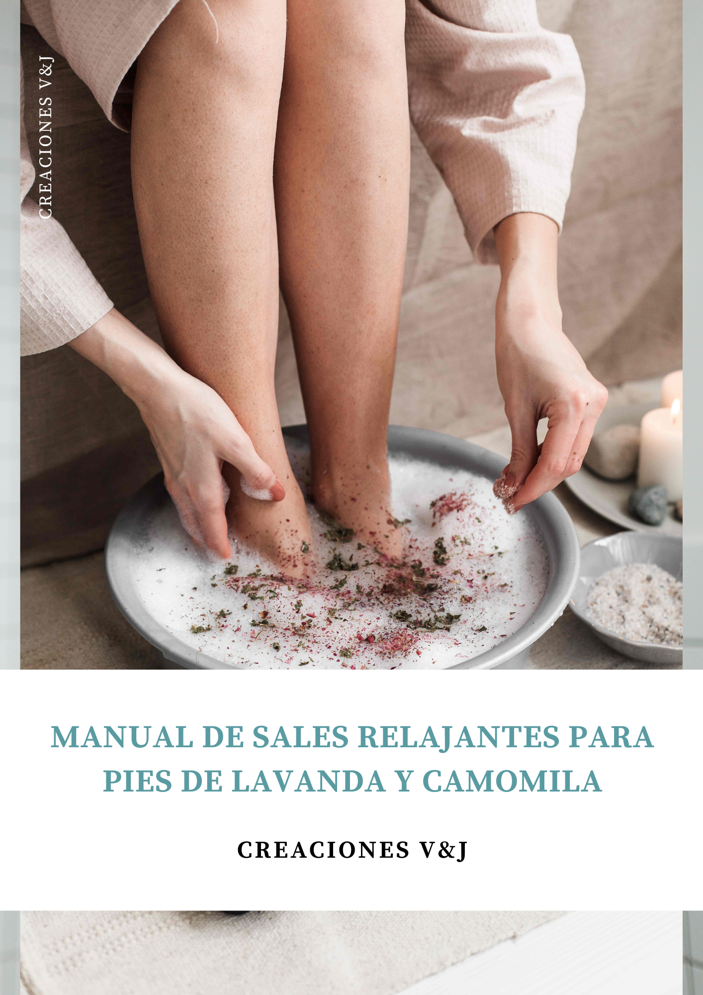 MANUAL DE SALES PARA LOS PIES CON LAVANDA Y CAMOMILA