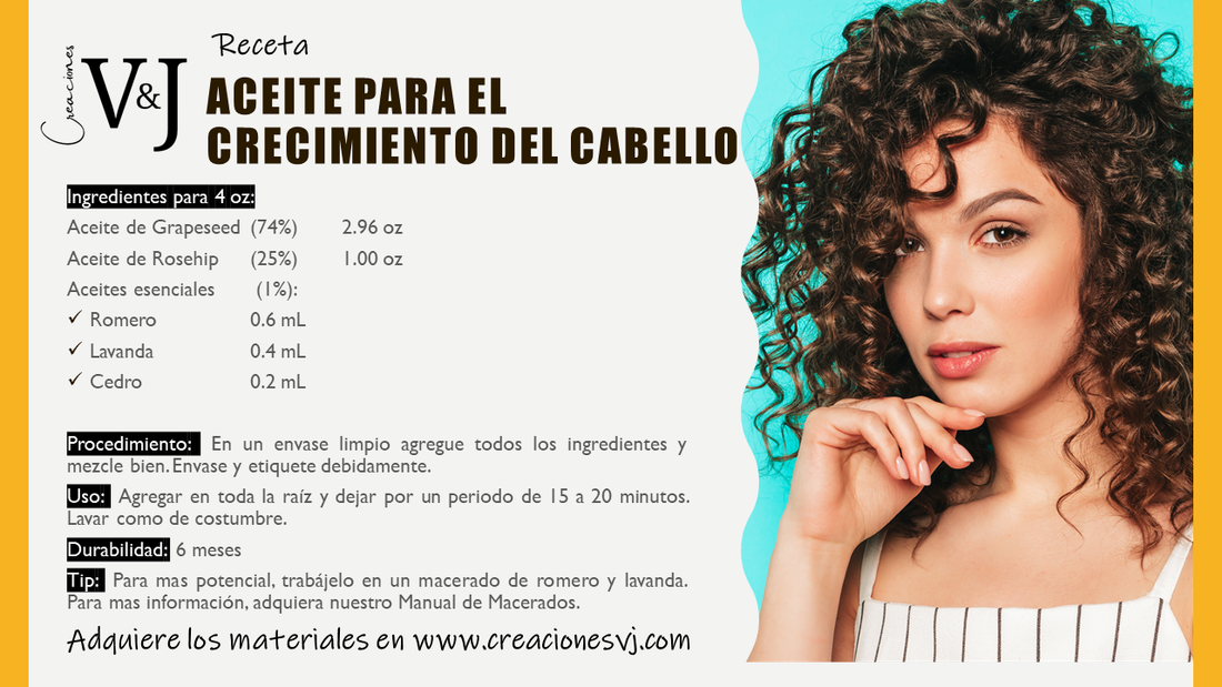 RECETA DE ACEITE PARA CRECIMIENTO DEL CABELLO