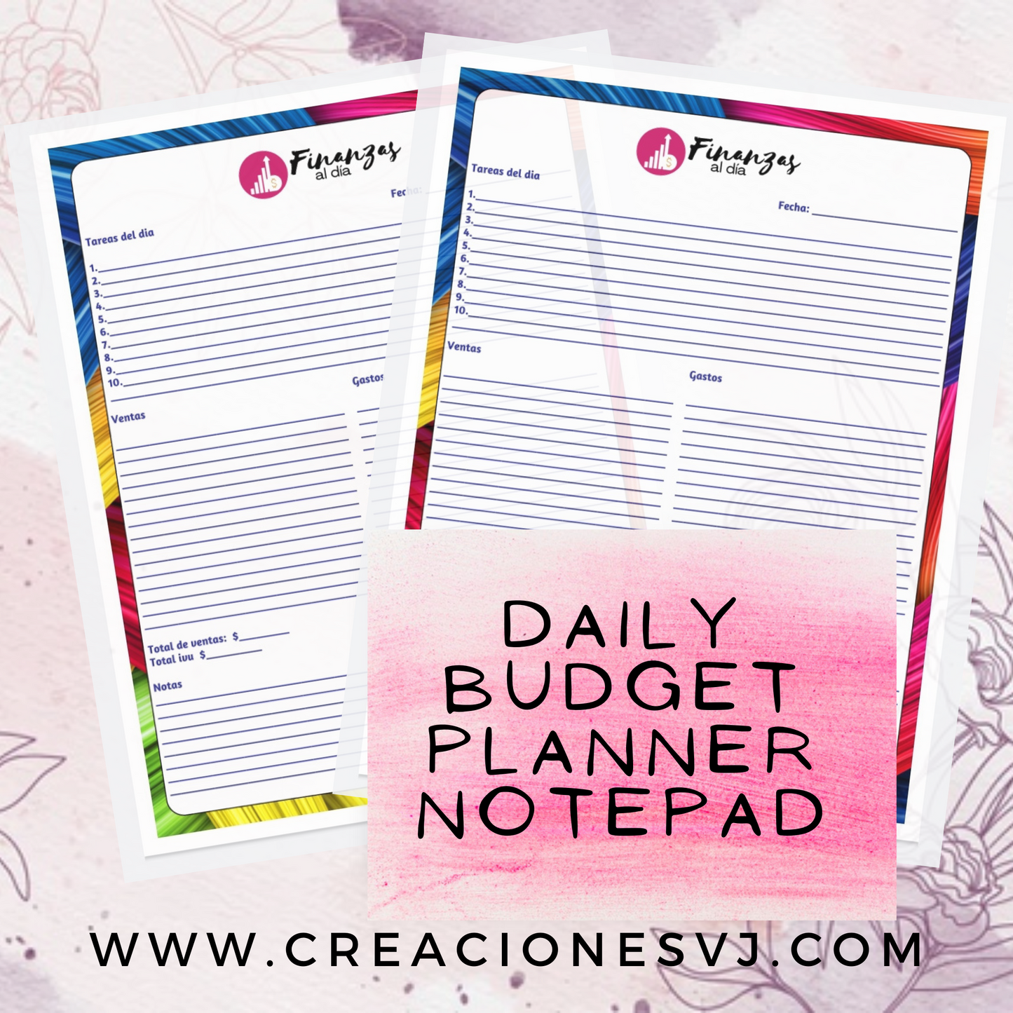 Daily Budget Planner Notepad