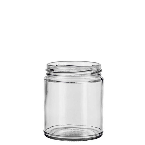 STRAIGHT GLASS JAR 4OZ 12 pcs